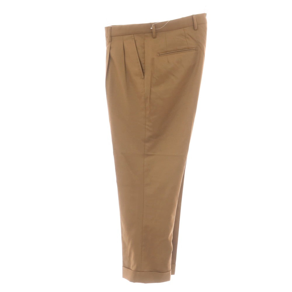 【中古】ベルウィッチ BERWICH ウール ドレススラックスパンツ キャメルベージュ系【 48 】【 状態ランクB 】【 メンズ 】