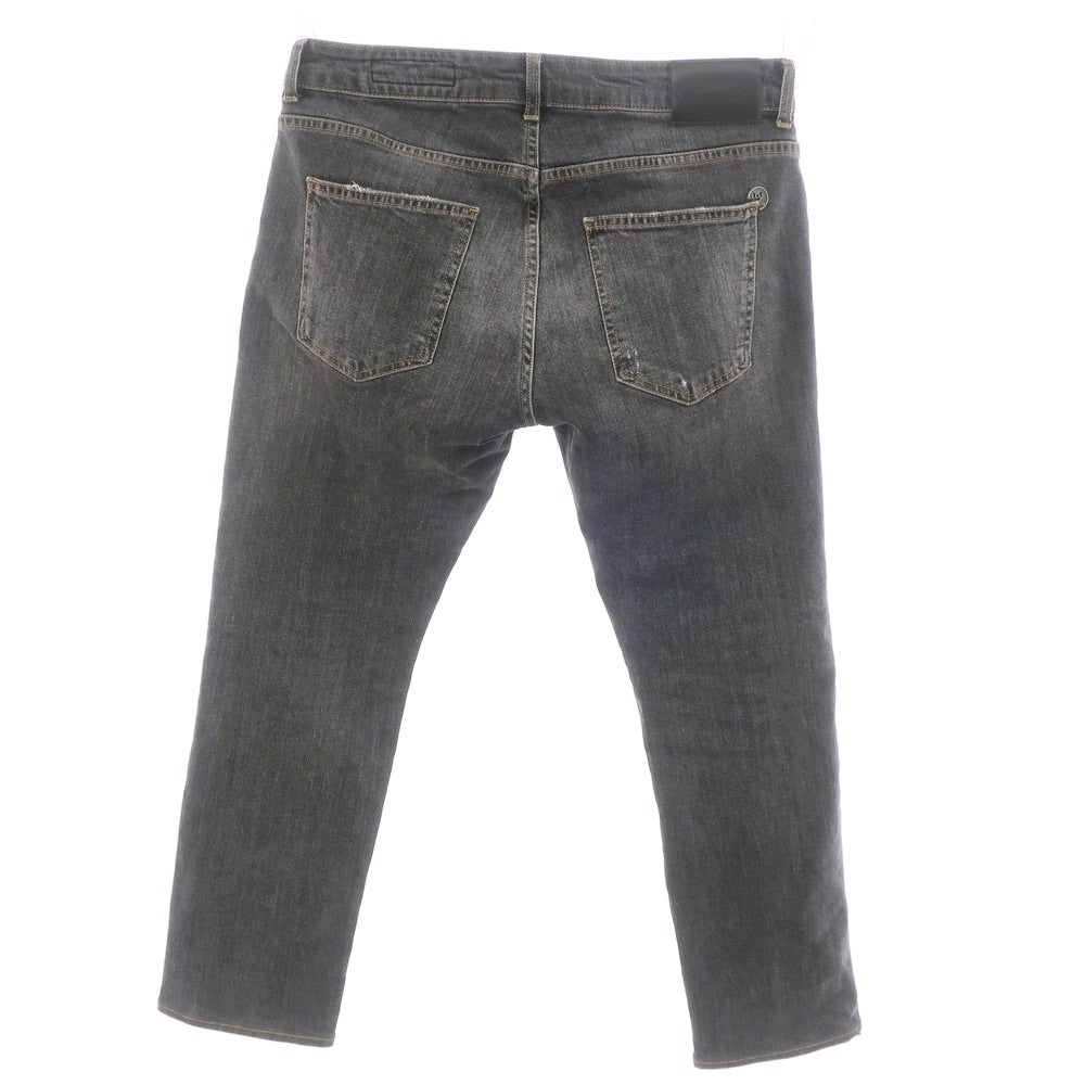 【中古】アントレアミ ENTRE AMIS ダメージ加工 ストレッチ コットン ジーンズ デニムパンツ グレー【 32/46 】【 状態ランクB 】【 メンズ 】