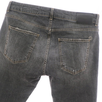 【中古】アントレアミ ENTRE AMIS ダメージ加工 ストレッチ コットン ジーンズ デニムパンツ グレー【 32/46 】【 状態ランクB 】【 メンズ 】