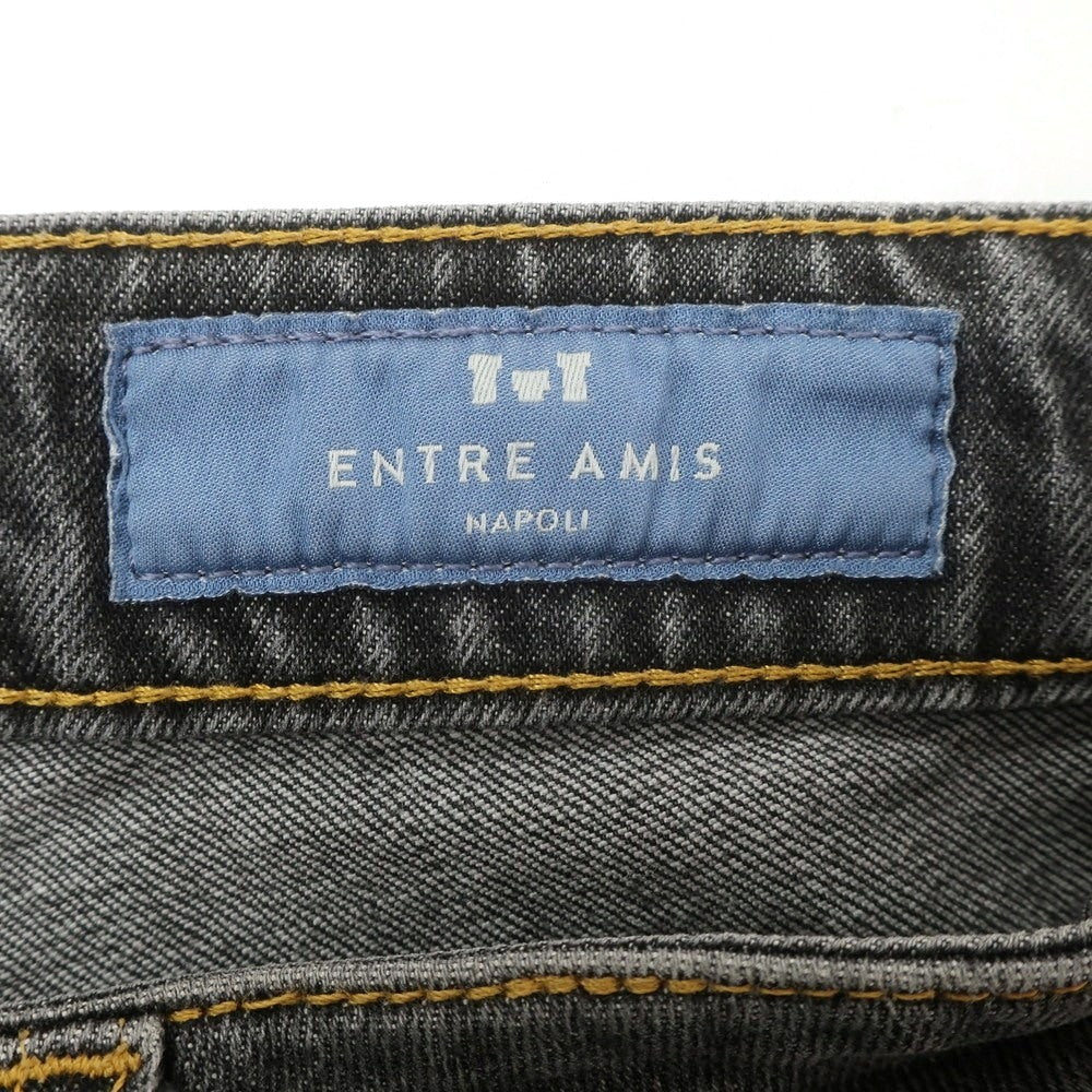 【中古】アントレアミ ENTRE AMIS ダメージ加工 ストレッチ コットン ジーンズ デニムパンツ グレー【 32/46 】【 状態ランクB 】【 メンズ 】