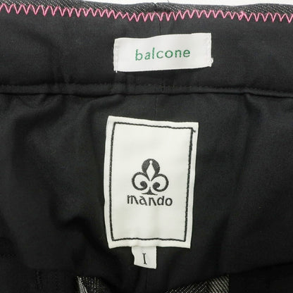 【中古】マンド Mando ストレッチ コットン デニム カジュアルスラックスパンツ ブラック系【 1 】【 状態ランクB 】【 メンズ 】