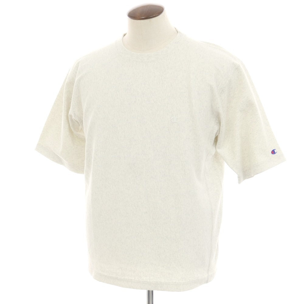 【中古】チャンピオン Champion コットン系 リバースウィーブ型 クルーネック 半袖Ｔシャツ オートミール【サイズL】【 状態ランクB 】【 メンズ 】 [EPD]