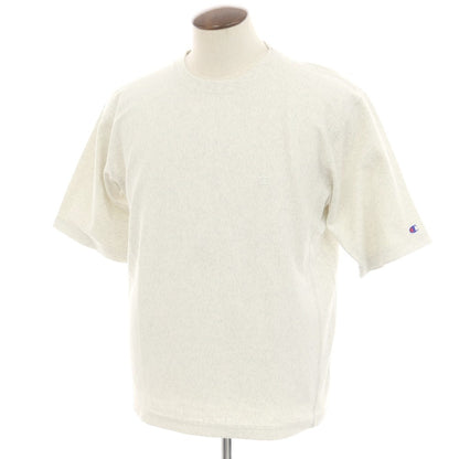 【中古】チャンピオン Champion コットン系 リバースウィーブ型 クルーネック 半袖Ｔシャツ オートミール【サイズL】【 状態ランクB 】【 メンズ 】 [EPD]