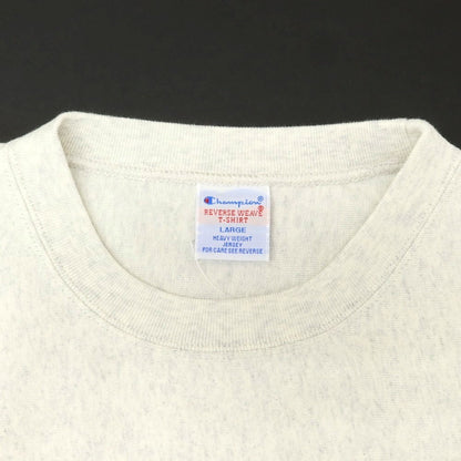 【中古】チャンピオン Champion コットン系 リバースウィーブ型 クルーネック 半袖Ｔシャツ オートミール【サイズL】【 状態ランクB 】【 メンズ 】 [EPD]