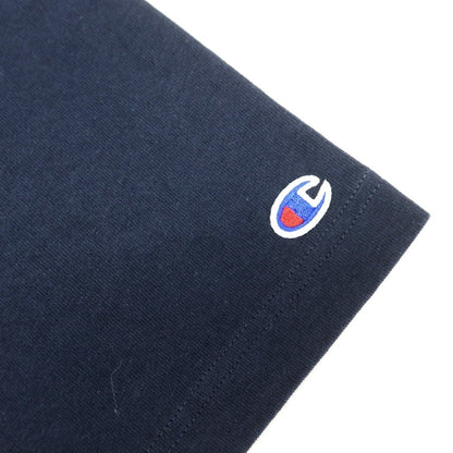 [Used] Champion Cotton Reverse Weave Crew Neck Short Sleeve T-Shirt Navy [L] [Condition Rank B] [Men&