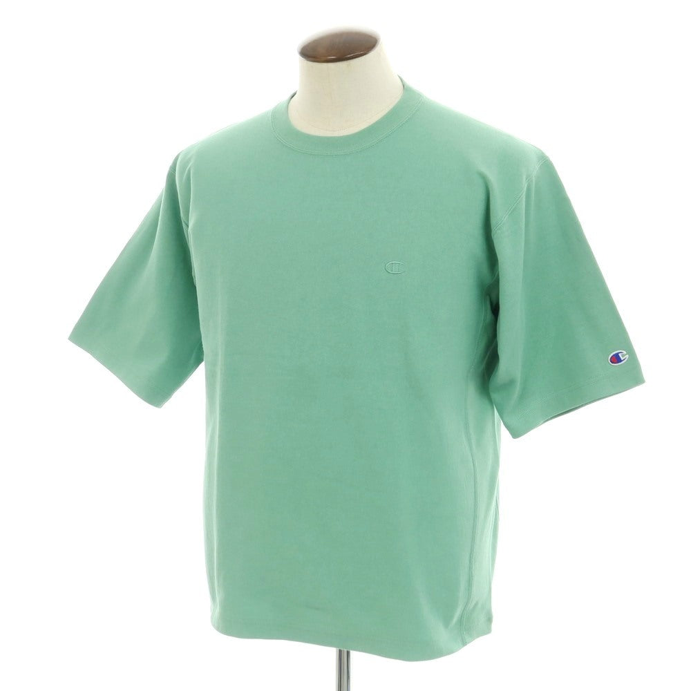 【中古】チャンピオン Champion コットン系 リバースウィーブ型 クルーネック 半袖Ｔシャツ ライトグリーン【 L 】【 状態ランクB 】【 メンズ 】