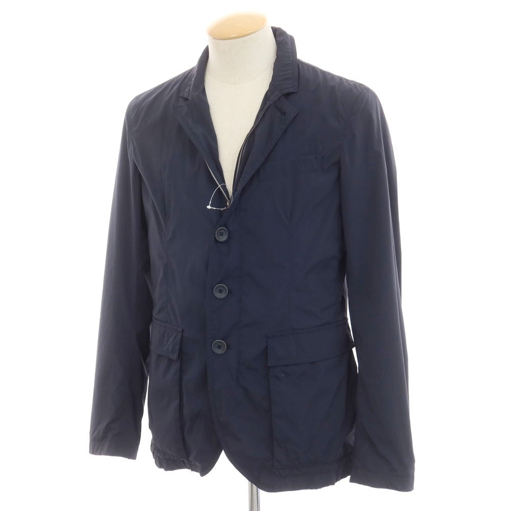 【中古】ヘルノ Herno ストレッチナイロン カジュアルジャケット ネイビー【 44 】【 状態ランクC 】【 メンズ 】