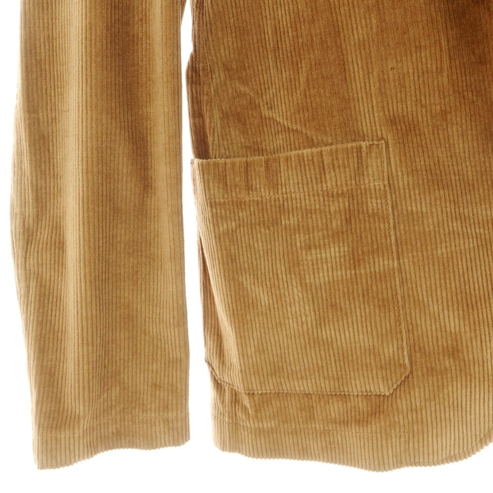 【中古】ティージャケット T-JACKET コットンカシミヤ コーデュロイ カジュアルジャケット ブラウン【 S 】【 状態ランクB 】【 メンズ 】 [CPD]