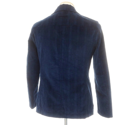 【中古】ティージャケット T-JACKET ストレッチコットン コーデュロイ カジュアルジャケット ネイビー系【 S 】【 状態ランクB 】【 メンズ 】