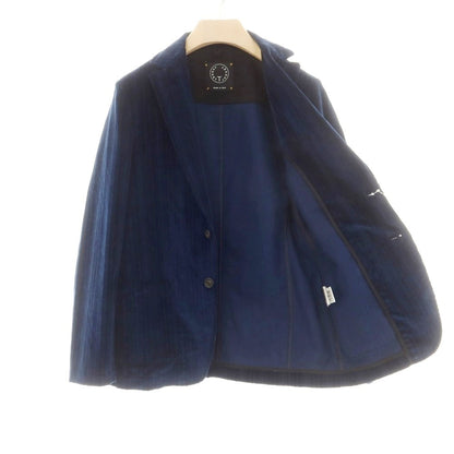 【中古】ティージャケット T-JACKET ストレッチコットン コーデュロイ カジュアルジャケット ネイビー系【 S 】【 状態ランクB 】【 メンズ 】