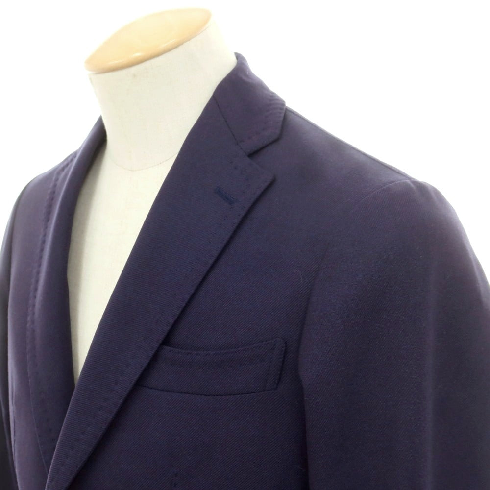 【中古】グリーンレーベルリラクシング green label relaxing ×サルトリアリング ウールポリエステル テーラードジャケット パープルネイビー系【 42 】【 状態ランクB 】【 メンズ 】