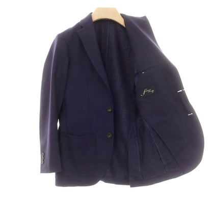 【中古】グリーンレーベルリラクシング green label relaxing ×サルトリアリング ウールポリエステル テーラードジャケット パープルネイビー系【 42 】【 状態ランクB 】【 メンズ 】
