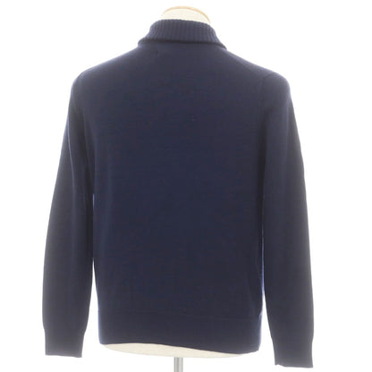 【中古】ビームス BEAMS ウール 襟付き カーディガン ネイビー【 S 】【 状態ランクC 】【 メンズ 】