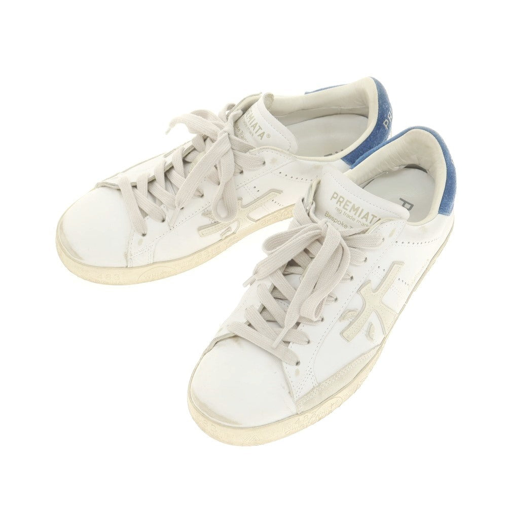 【中古】プレミアータ PREMIATA USED加工 レザー スニーカー ホワイト【 40 】【 状態ランクB 】【 メンズ 】