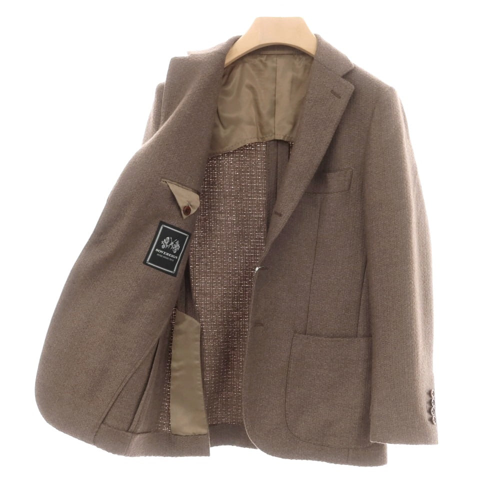 【中古】ソブリン SOVEREIGN ウール テーラードジャケット アッシュブラウン【サイズ44】【 状態ランクC 】【 メンズ 】[DPD]