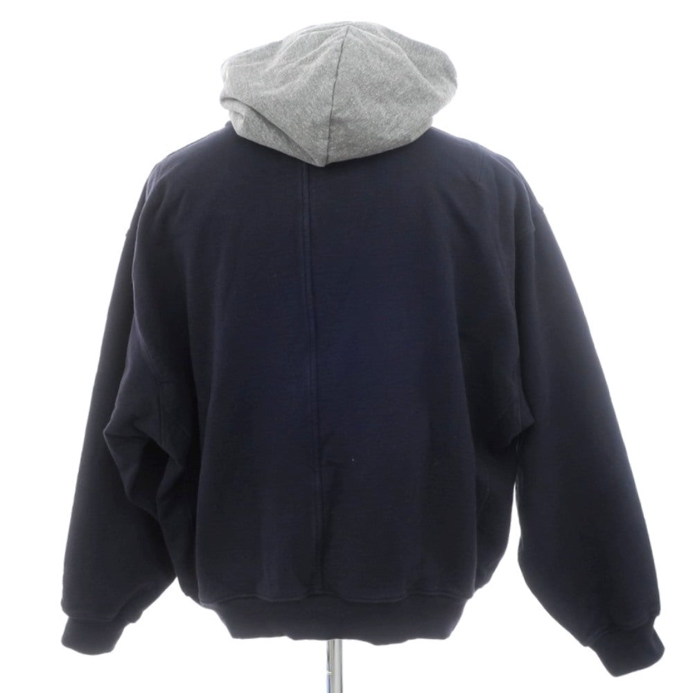 【中古】フィアオブゴッド FEAR OF GOD コットン プルオーバー パーカー ネイビーxグレー【 M 】【 状態ランクB 】【 メンズ 】