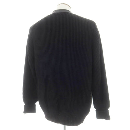 【中古】コセイ COSEI ローゲージ ウール リブ ニット カーディガン ブラック【 L 】【 状態ランクB 】【 メンズ 】