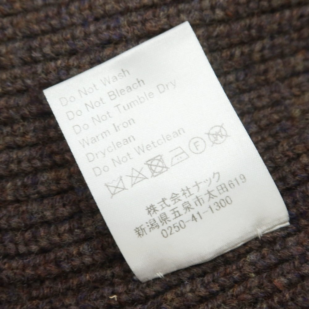 【中古】ルーティン ROUTINE URBAN RESEARCH別注 ウール リブ クルーネック プルオーバーニット ブラウン【サイズM】【 状態ランクB 】【 メンズ 】[DPD]
