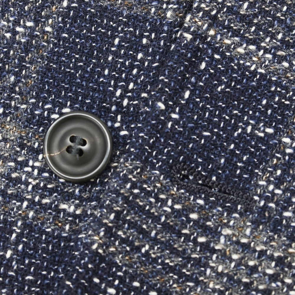 [Used] T-JACKET Cotton wool check casual jacket Navy x gray [XS] [Condition rank B] [Men&