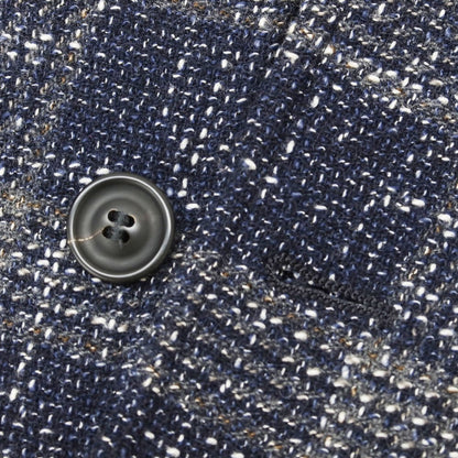 [Used] T-JACKET Cotton wool check casual jacket Navy x gray [XS] [Condition rank B] [Men&