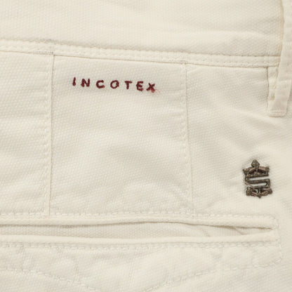 【中古】インコテックス INCOTEX ストレッチ コットン カジュアルスラックスパンツ ホワイト【 29 】【 状態ランクB 】【 メンズ 】