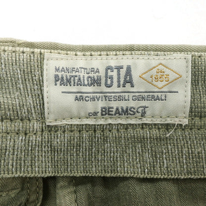 【中古】ジーティーアー G.T.A BEAMS F別注 コットンリネン カモフラ ショートパンツ オリーブグリーン【 44 】【 状態ランクB 】【 メンズ 】