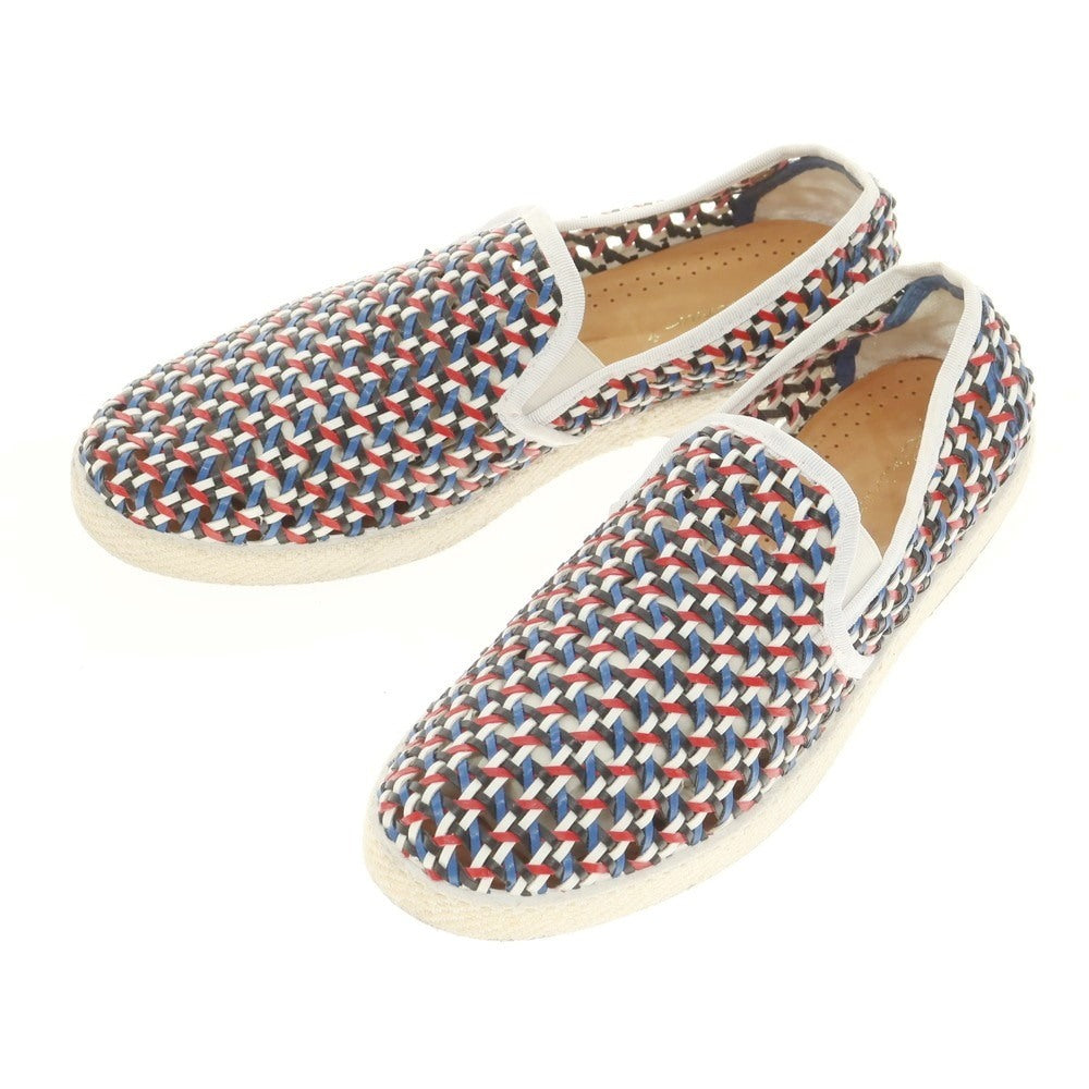[Used] Rivieras Mesh Leather Slip-on Shoes Blue x Red x Black [40] [Condition Rank B] [Men&