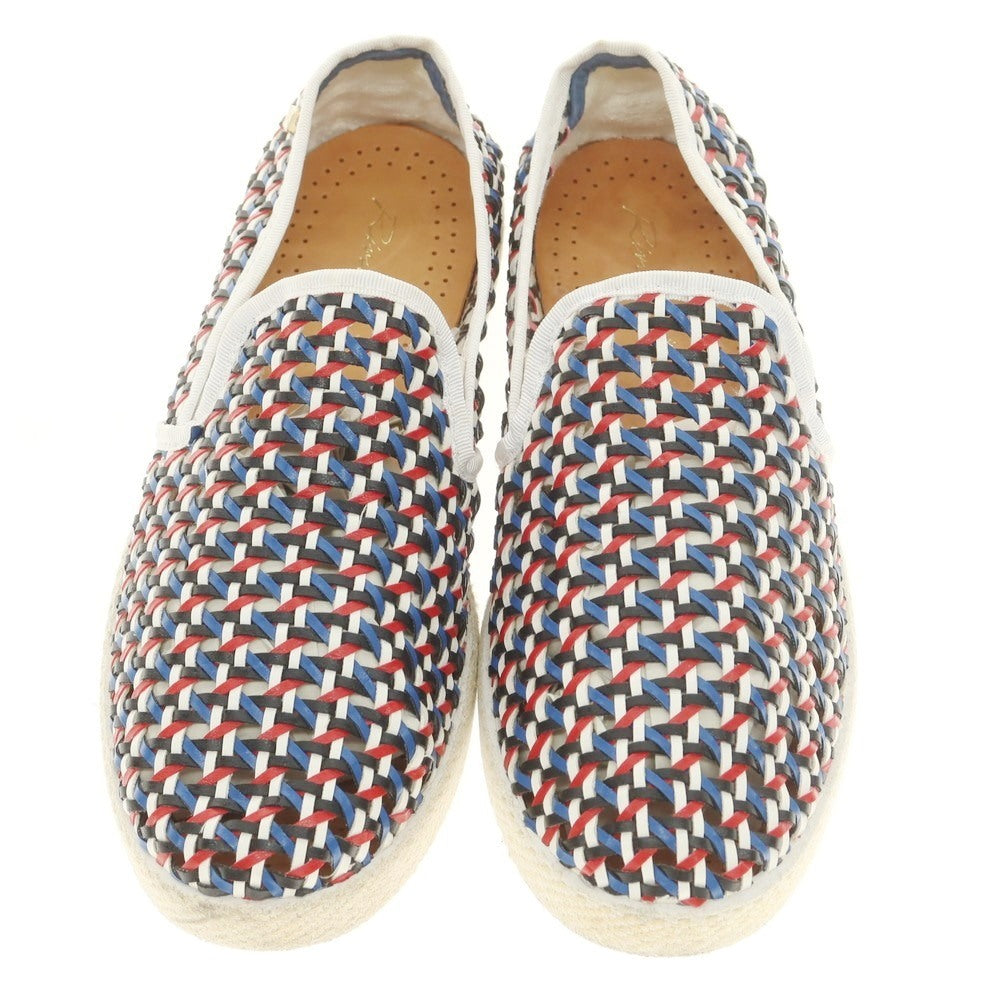 [Used] Rivieras Mesh Leather Slip-on Shoes Blue x Red x Black [40] [Condition Rank B] [Men&