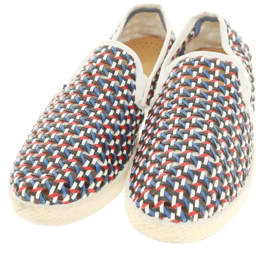 [Used] Rivieras Mesh Leather Slip-on Shoes Blue x Red x Black [40] [Condition Rank B] [Men&