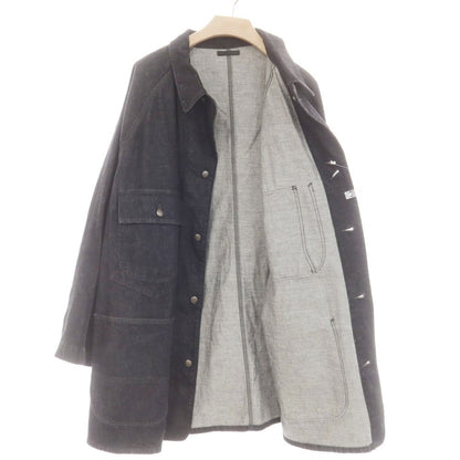 【中古】ウエストオーバーオールズ WESTOVERALLS × PAY DAY オーバーサイズ デニム カバーオール ブラック【 表記なし（F） 】【 状態ランクB 】【 メンズ 】