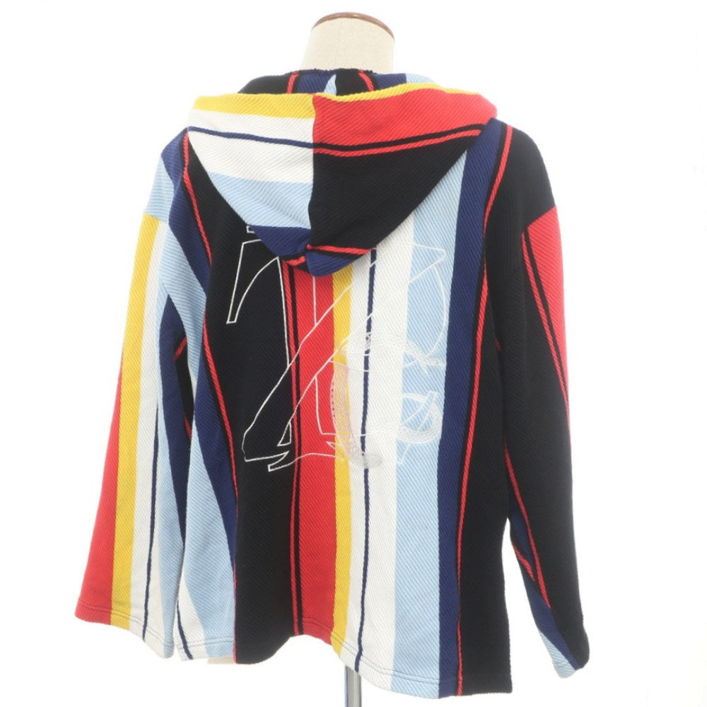 【中古】クレプスキュール crepuscule × Zepanese Club コットン ストライプ パーカー マルチカラー【 F 】【 状態ランクB 】【 メンズ 】