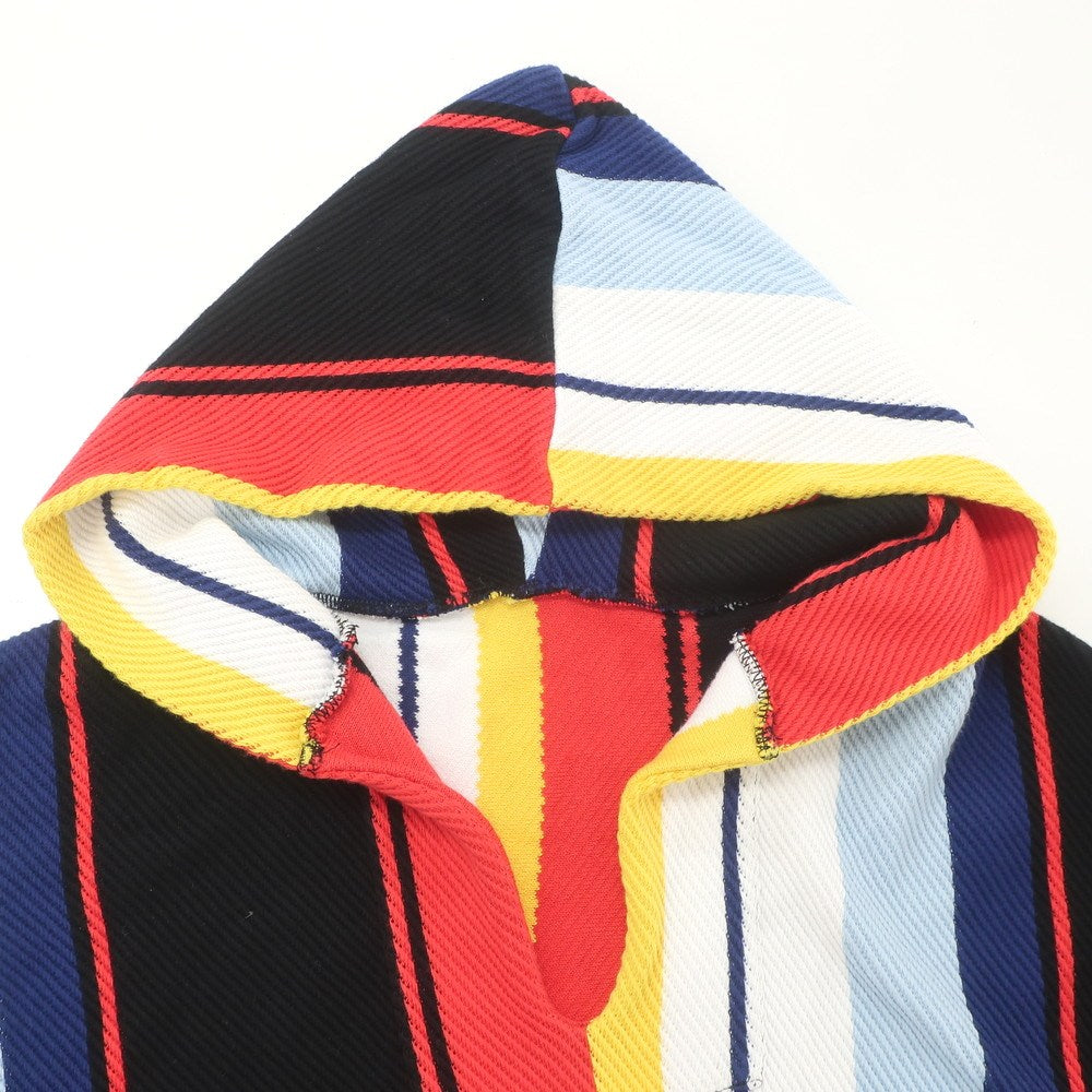 【中古】クレプスキュール crepuscule × Zepanese Club コットン ストライプ パーカー マルチカラー【サイズF】【 状態ランクB 】【 メンズ 】[EPD]