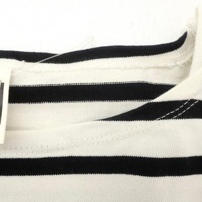 【中古】モンケメル MONT KEMMEL コットン ボーダー ボートネック 半袖Ｔシャツ ホワイトxブラック【 L 】【 状態ランクC 】【 メンズ 】