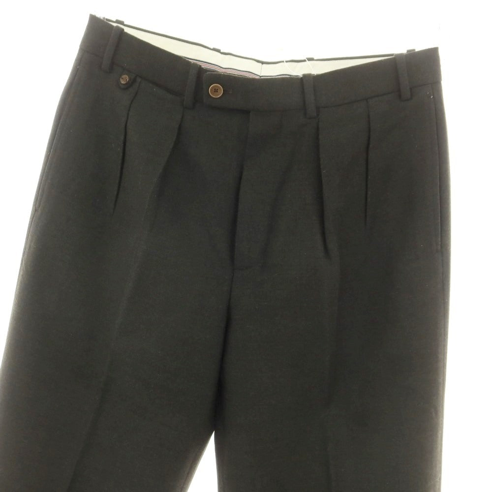 【中古】ベルナール ザンス BERNARD ZINS VOYAGE TRAVELWEAR ストレッチ ウール ドレススラックスパンツ ダークオリーブ【 38 】【 状態ランクB 】【 メンズ 】