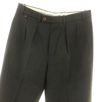 【中古】ベルナール ザンス BERNARD ZINS VOYAGE TRAVELWEAR ストレッチ ウール ドレススラックスパンツ ダークオリーブ【 38 】【 状態ランクB 】【 メンズ 】