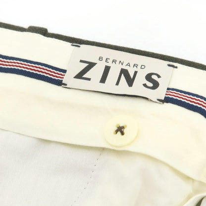 【中古】ベルナール ザンス BERNARD ZINS VOYAGE TRAVELWEAR ストレッチ ウール ドレススラックスパンツ ダークオリーブ【 38 】【 状態ランクB 】【 メンズ 】
