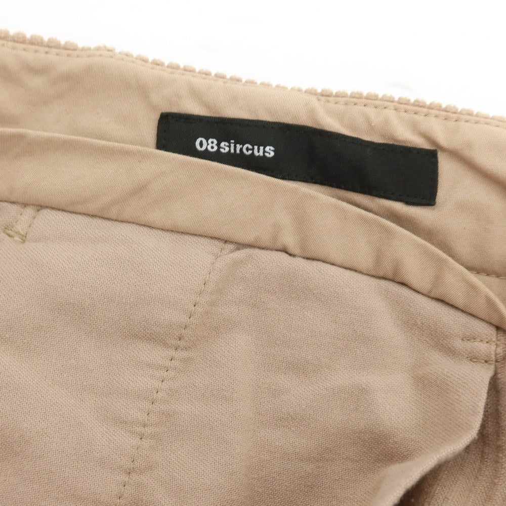 【中古】08サーカス 08sircus コットン 太畝 コーデュロイパンツ ベージュ【 5 】【 状態ランクC 】【 メンズ 】