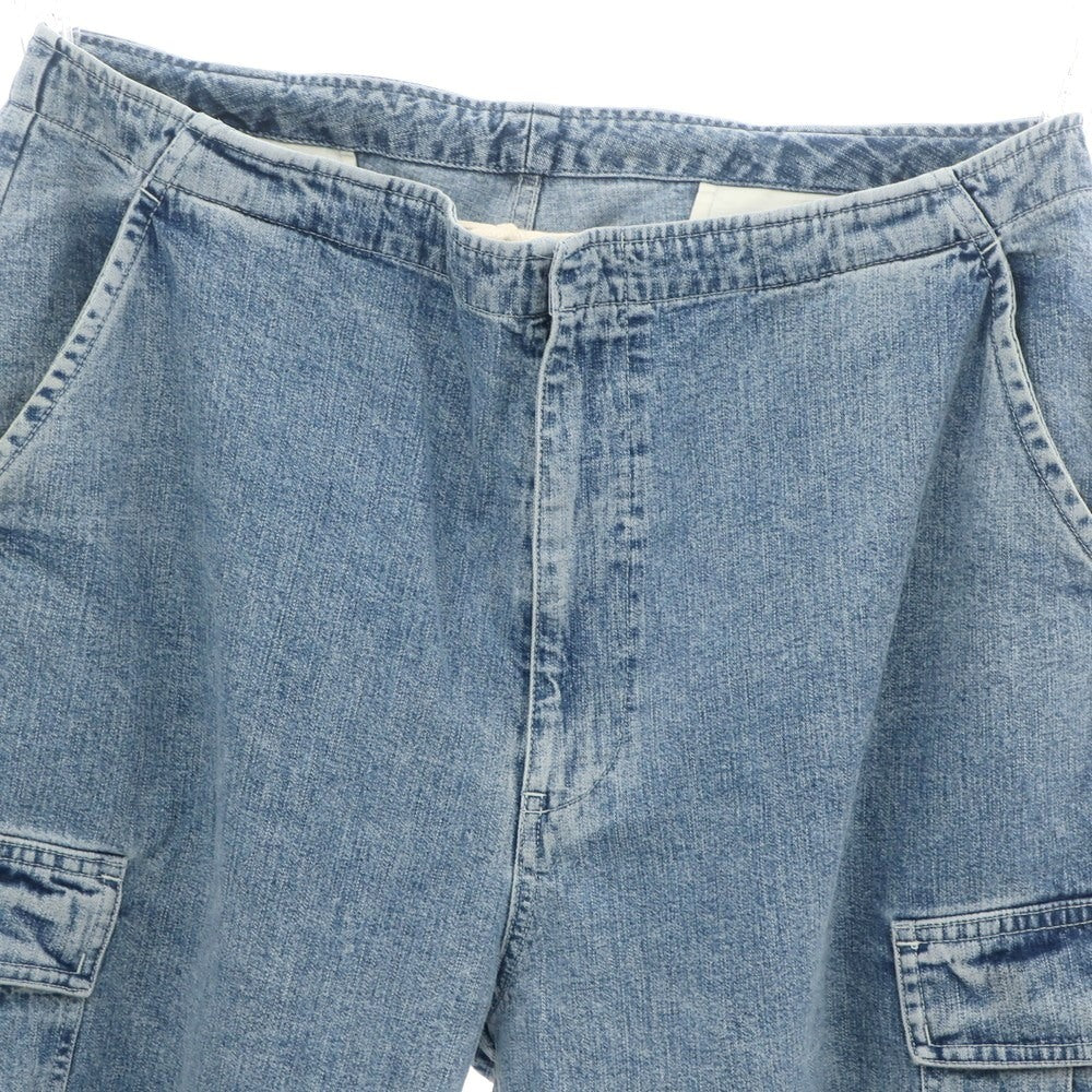 【中古】ビームス BEAMS JAPAN コットン カーゴ デニムパンツ ブルー【 XL 】【 状態ランクB 】【 メンズ 】