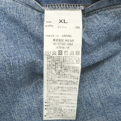 【中古】ビームス BEAMS JAPAN コットン カーゴ デニムパンツ ブルー【 XL 】【 状態ランクB 】【 メンズ 】