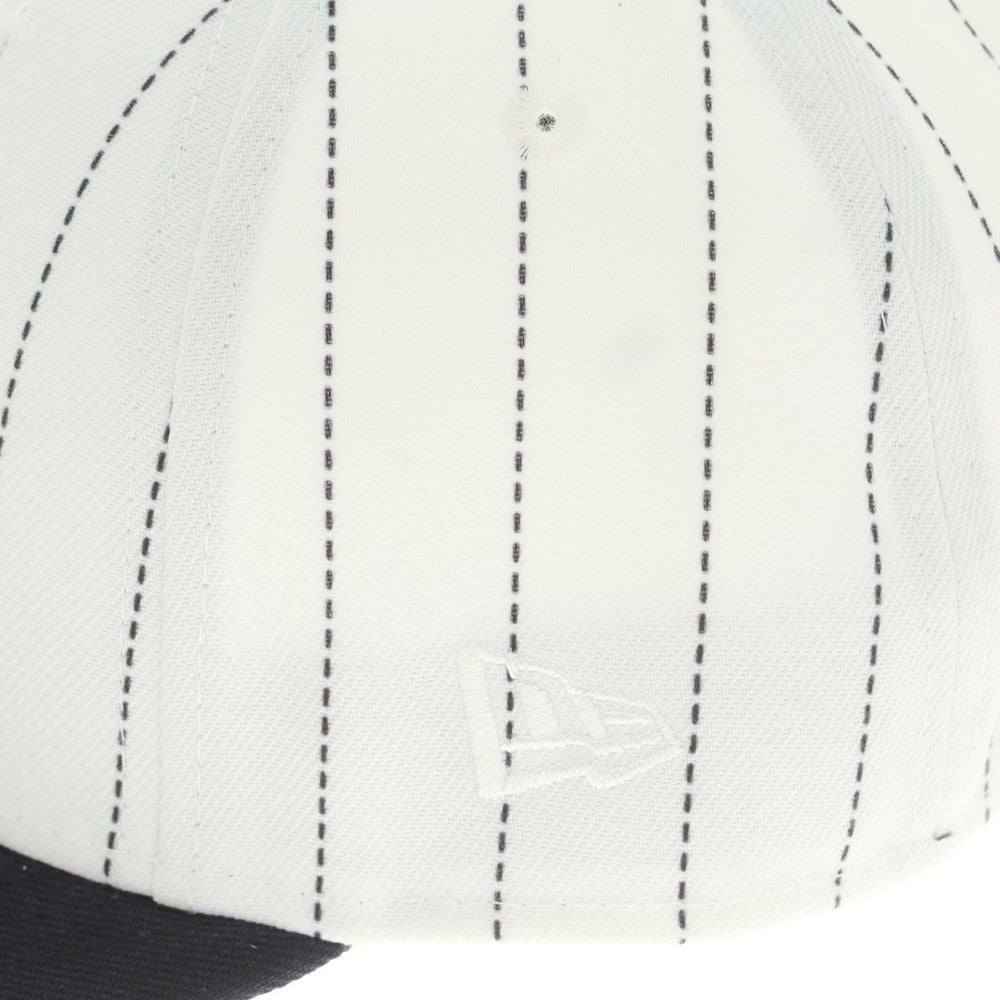 [Used] New Era Polyester NY Yankees BB Cap White x Navy [7 1/2] [Condition Rank B] [Men&