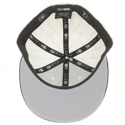 [Used] New Era Polyester NY Yankees BB Cap White x Navy [7 1/2] [Condition Rank B] [Men&