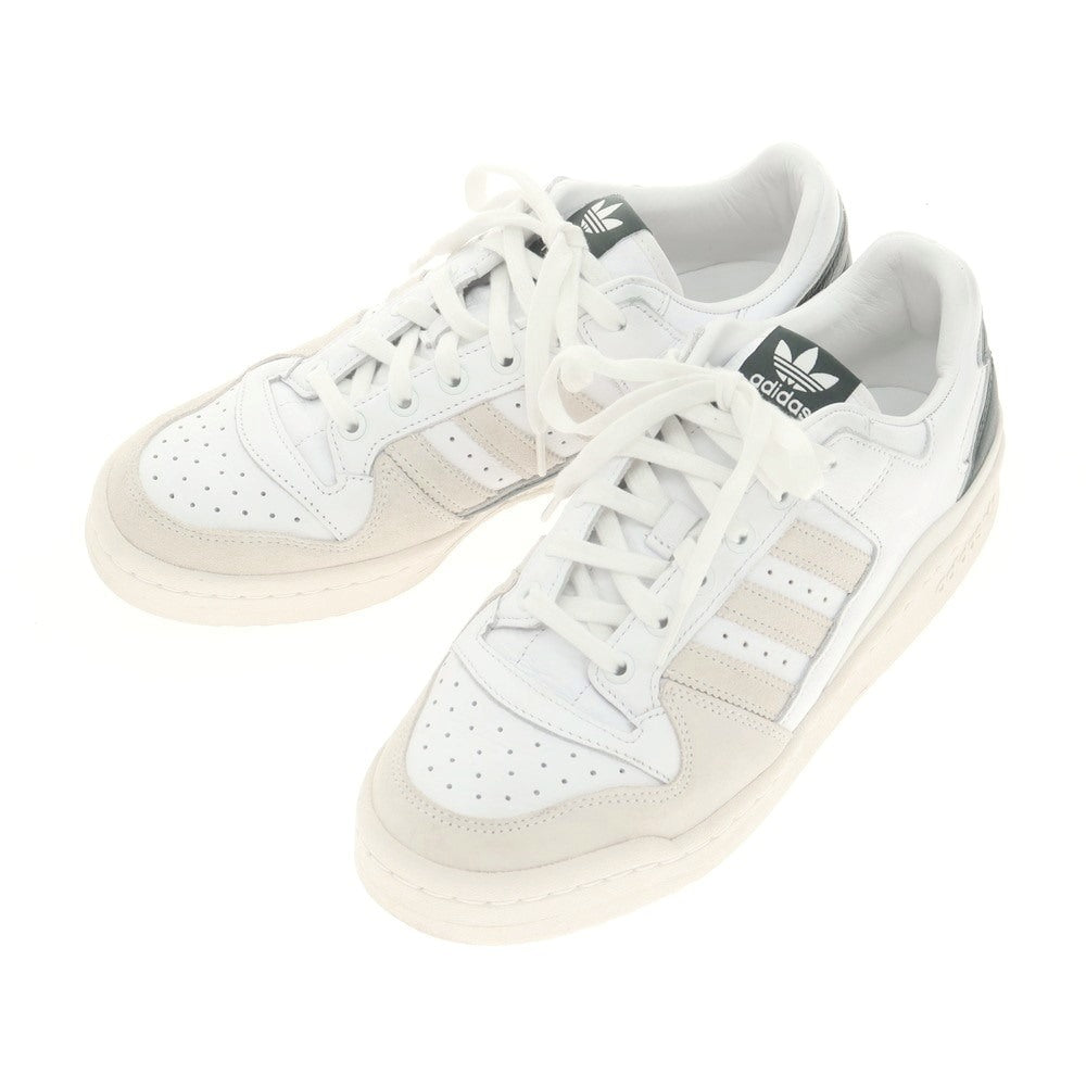 【中古】キス KITH × adidas FORUM LOW スニーカー ホワイトxライトベージュ系【 27.5cm 】【 状態ランクB 】【 メンズ 】
