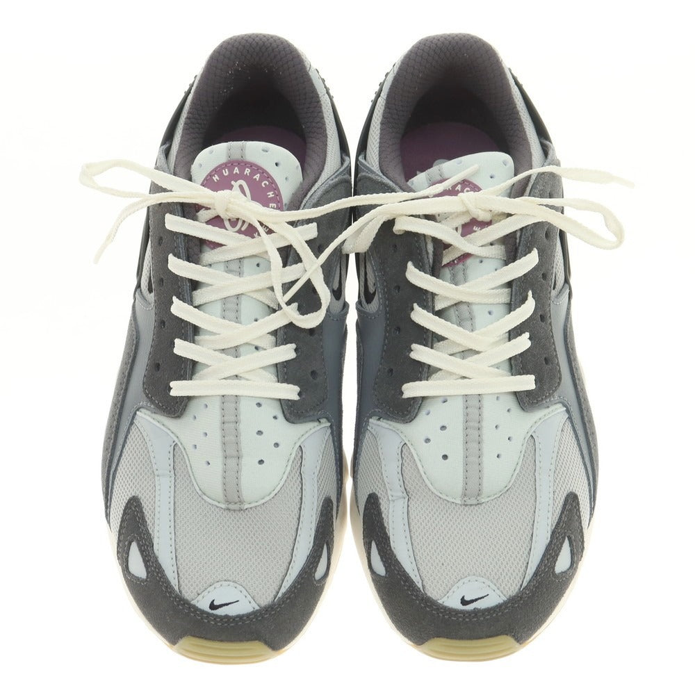 【中古】ナイキ NIKE AIR HUARACHE RUNNER スニーカー グレーxペールブルー【 27.5cm 】【 状態ランクB 】【 メンズ 】