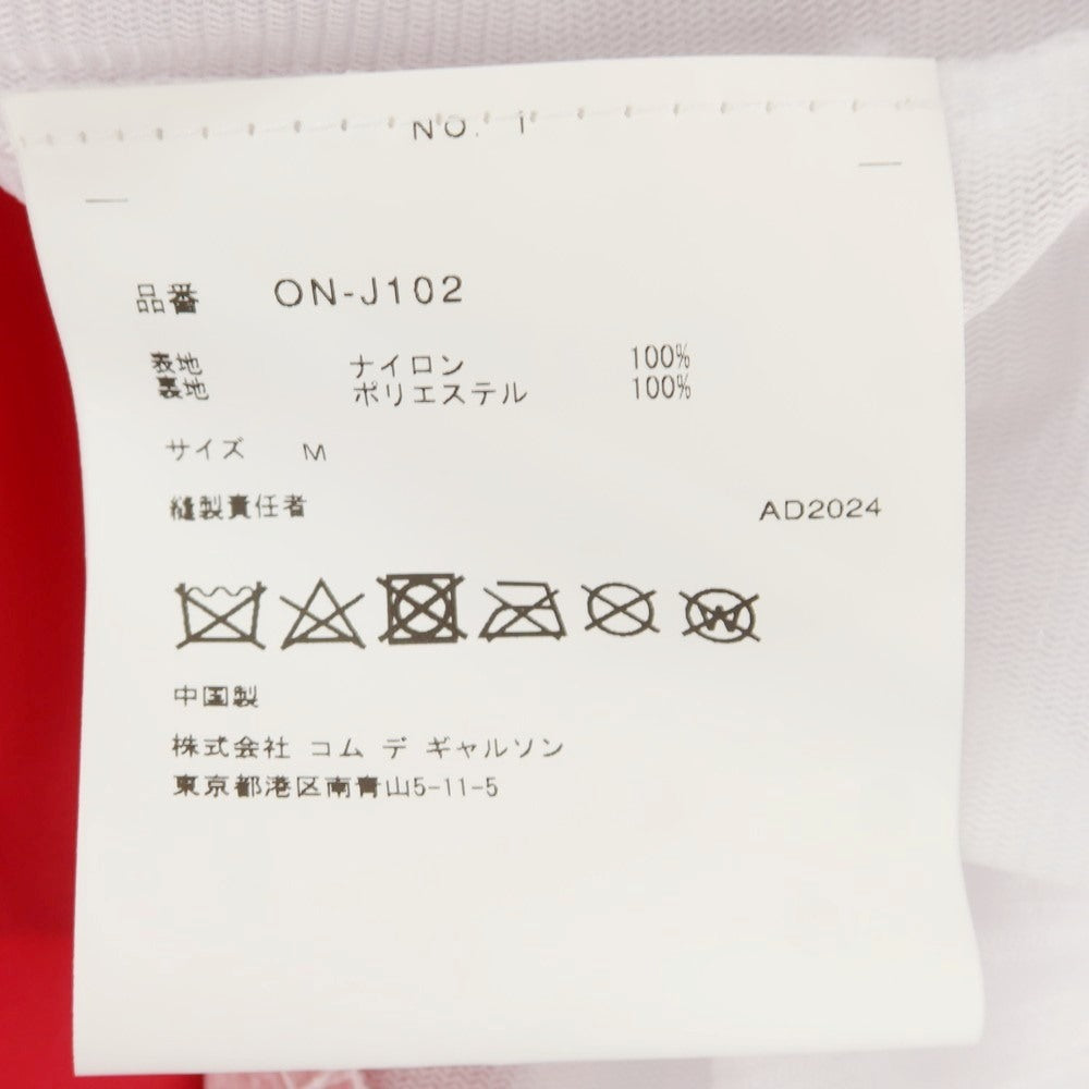 【中古】コムデギャルソン COMME des GARCONS 2024年秋冬 ナイロン コーチジャケット ブルゾン レッド【 M 】【 状態ランクA 】【 ユニセックス 】