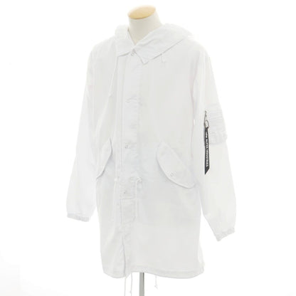 【中古】シーディージー ＣＤＧ × Alpha ポリエステルコットン モッズコート ホワイト【 S 】【 状態ランクA 】【 ユニセックス 】