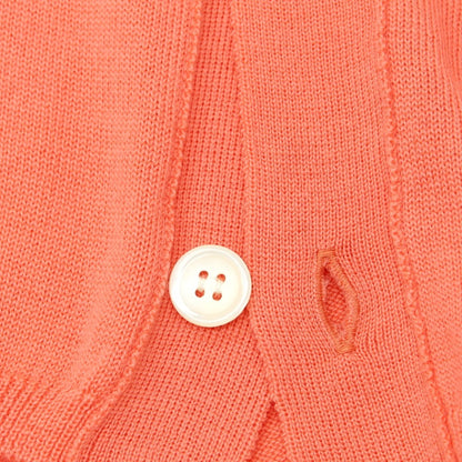 【中古】コムデギャルソンシャツ COMME des GARCONS SHIRT 2024年秋冬 ウール ロングニットベストカーディガン コーラルピンク【 S 】【 状態ランクA 】【 メンズ 】