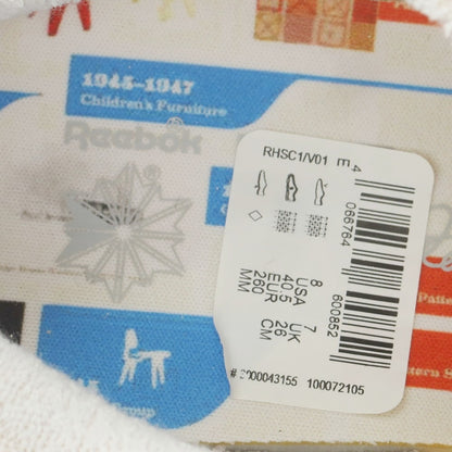 【中古】【未使用】リーボック Reebok × EAMES OFFICE Classic NYLON スニーカー オフホワイト【 US8 】【 状態ランクS 】【 メンズ 】