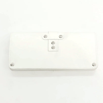 【中古】コムデギャルソン COMME des GARCONS レザー 長財布 ホワイトxシルバー【 状態ランクA 】【 ユニセックス 】