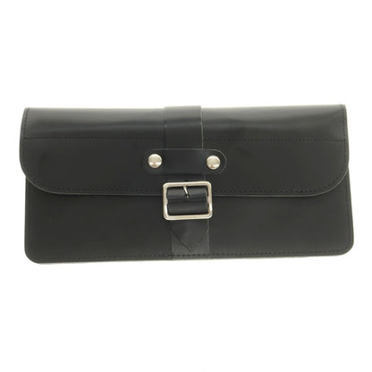 【中古】コムデギャルソン COMME des GARCONS レザー 長財布 ブラックxシルバー【 状態ランクA 】【 ユニセックス 】