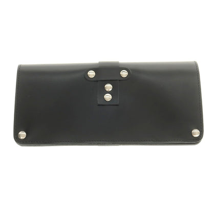 【中古】コムデギャルソン COMME des GARCONS レザー 長財布 ブラックxシルバー【 状態ランクA 】【 ユニセックス 】
